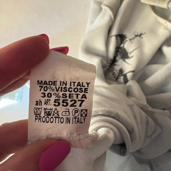 New Collection Made in Italy Our Love is Forever Long Sleeve Button Back Blouse - Picture 8 of 8